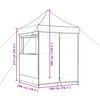 vidaXL Tienda de fiesta plegable Pop-Up con 4 paredes laterales beige