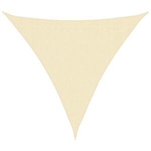vidaXL Toldo de vela crema HDPE 160 g/m&sup2; 3x3x3 m