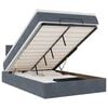 vidaXL Cama otomana con colch&oacute;n 120x190 cm terciopelo gris oscuro