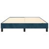 vidaXL Estructura de cama con somier terciopelo azul oscuro 140x190cm