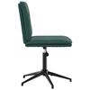 vidaXL Silla de comedor de terciopelo verde oscuro