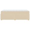 vidaXL Estructura de cama con colch&oacute;n Crema 90 x 190 cm tela