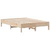 vidaXL Cama con estanter&iacute;a sin colch&oacute;n madera maciza de pino 160x200cm