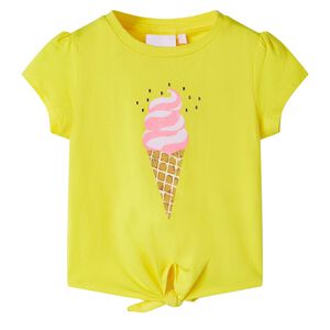 Camiseta infantil amarillo 104