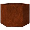 vidaXL Jardinera de acero corten oxidado 60x60x45 cm