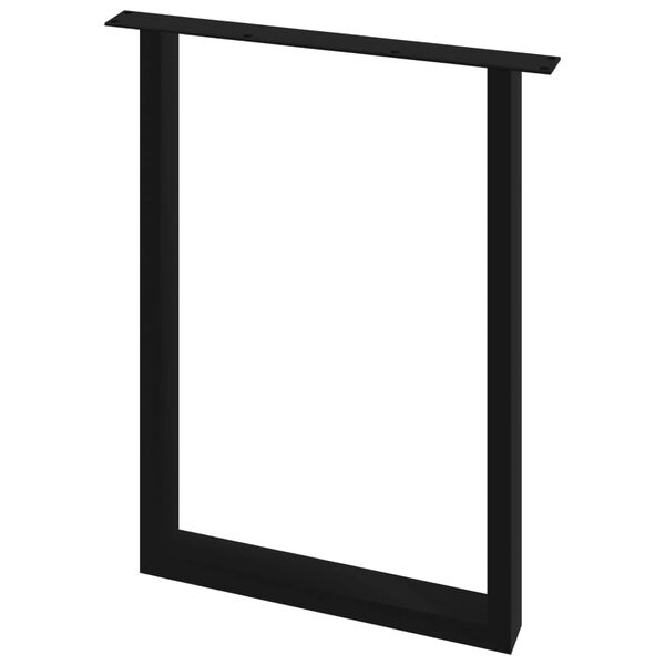 vidaXL Patas de mesa de comedor 2 unidades forma de O 60x72 cm