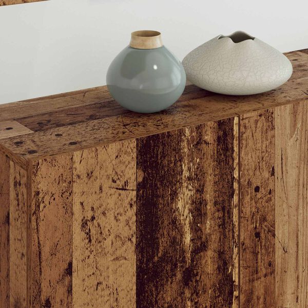 vidaXL Unidad de Pared para TV 5 pcs Madera envejecida