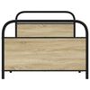 vidaXL Estructura de cama sin colch&oacute;n 100x200 cm madera roble Sonoma