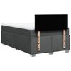 vidaXL Cama box spring con colch&oacute;n tela gris oscuro 120x200 cm