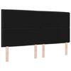 vidaXL Cabecero Negro 180 cm tela