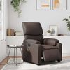 vidaXL Sill&oacute;n de masaje reclinable el&eacute;ctrico cuero sint&eacute;tico marr&oacute;n