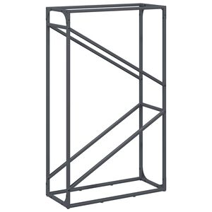 vidaXL Le&ntilde;ero antracita 60x25x100 cm Acero laminado en fr&iacute;o