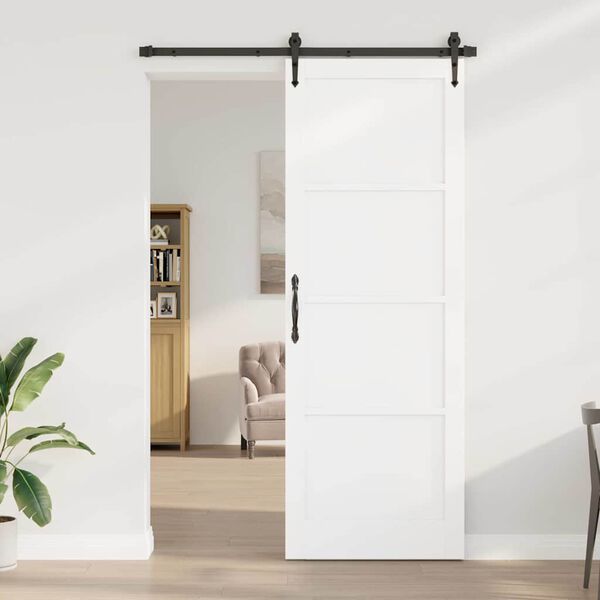 vidaXL Puerta Corredera ORKDAL 83 x 232 cm Madera de pino macizo