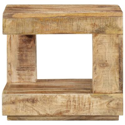 vidaXL Mesa de centro de madera maciza de mango 45x45x40 cm