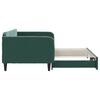 vidaXL Sofá cama nido terciopelo verde oscuro 100x200 cm