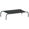 vidaXL Cama elevada para perros negra 90x50x20 cm tela Oxford y acero