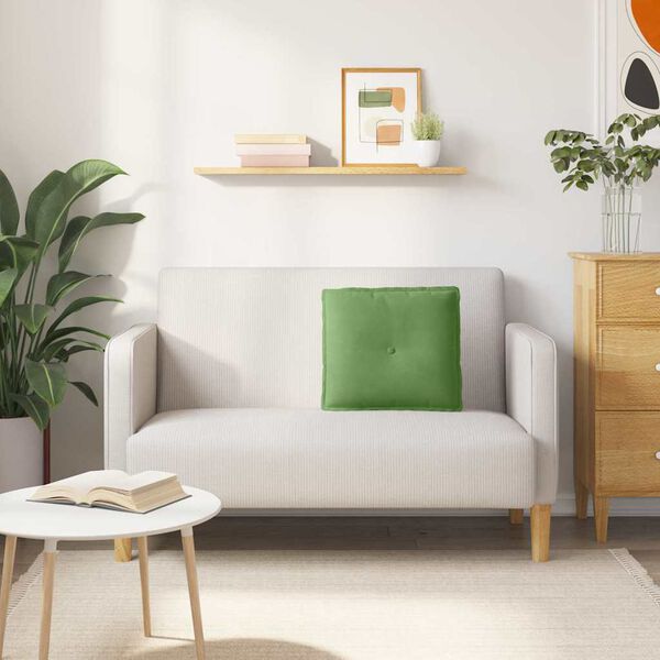 vidaXL Coj&iacute;n de Espalda Verde claro 50 x 45 cm Tela de pana