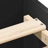 vidaXL Estructura de cama madera de ingeniería negra 75x190 cm