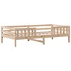 vidaXL Estructura de cama con techo madera maciza de pino 90x200 cm