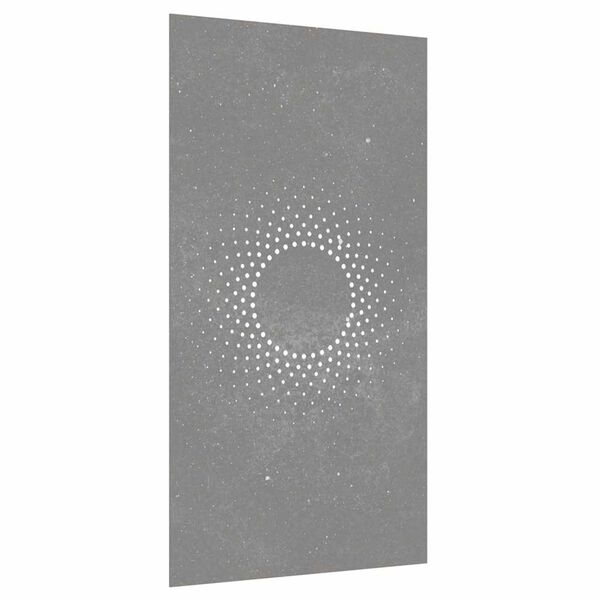 vidaXL Adorno de pared de jard&iacute;n acero corten dise&ntilde;o sol 105x55 cm