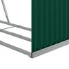 vidaXL Le&ntilde;ero de acero galvanizado verde 120x45x140 cm
