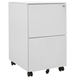 vidaXL Armario archivador acero gris claro 39x45x67 cm