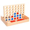 vidaXL Juego de 4 en raya madera macizo 24x15x4 cm