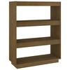 vidaXL Estanter&iacute;a/divisor espacio madera pino marr&oacute;n miel 80x35x103 cm