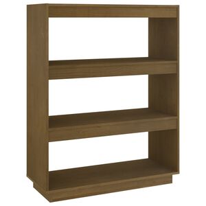 vidaXL Estanter&iacute;a/divisor espacio madera pino marr&oacute;n miel 80x35x103 cm