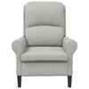 vidaXL sillón Gris claro 76 x 94 x 102 cm Microfibra
