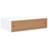 vidaXL Estantes de pared con cajón 2 uds MDF blanco 40x23,5x10 cm