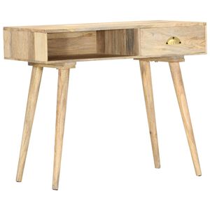 vidaXL Mesa consola de madera maciza de mango 90x45x75 cm