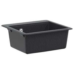vidaXL Fregadero de cocina de un seno Granito 47 x 44 x 19 cm Grafito