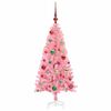 vidaXL Árbol de Navidad con 150 LED con soporte Rosa 120 cm PVC