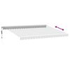 vidaXL Toldo retr&aacute;ctil autom&aacute;tico luz LED antracita blanco 450x350 cm
