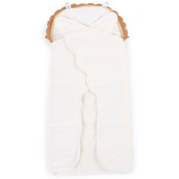 CHILDHOME Colchoneta cambiador Angel jersey crochet crudo