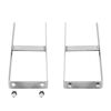 vidaXL Clavijas de tierras para valla de WPC 2 unidades acero 40 cm