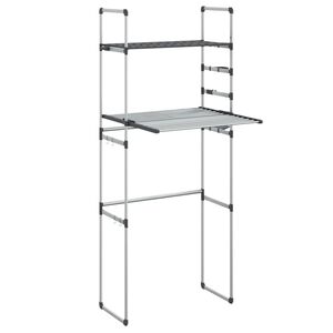 vidaXL Estanter&iacute;a para lavadora aluminio 77x52x192 cm