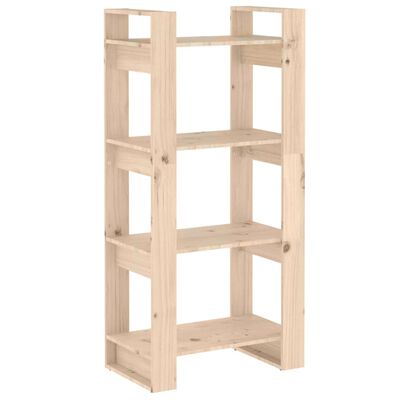 vidaXL Estantería/divisor de espacios madera maciza 60x35x125 cm