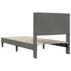 vidaXL Estructura de cama Gris oscuro 80 x 200 cm Terciopelo