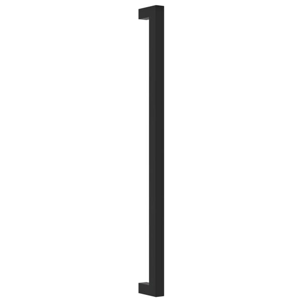 vidaXL Tiradores para armarios 5 uds acero inoxidable negro 320 mm