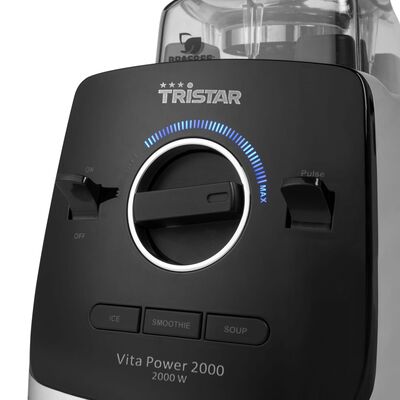 Tristar Licuadora BL-4473 Vita Power 2000 W negra y plateada