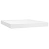vidaXL Cama box spring con colchón cuero sintético blanco 180x200 cm