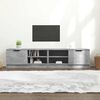 vidaXL Mueble de TV 2 pzas madera contrachapada hormig&oacute;n 80x35x36,5 cm