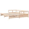 vidaXL Sof&aacute; cama sin colch&oacute;n madera maciza de pino 80x200 cm