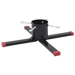 vidaXL Soporte para &aacute;rbol de Navidad negro 61x61x15,5 cm