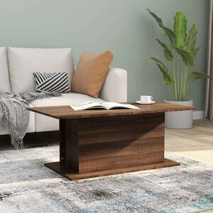 vidaXL Mesa de centro madera de ingenier&iacute;a marr&oacute;n roble 102x55,5x40 cm