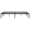 vidaXL Estructura de cama sin colchón metal negro 160x200 cm