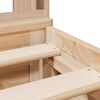 vidaXL Cama con estantería sin colchón madera maciza de pino 180x200cm
