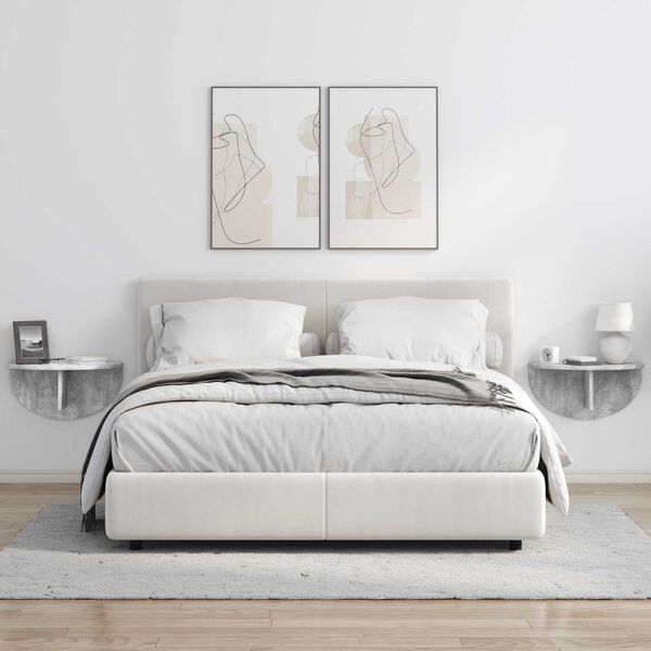 vidaXL Estante de pared Gris Concreto 48 x 24 x 24 cm